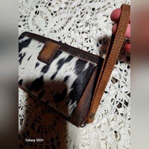 Cowhide Leather Hairon Wallet/Wristlet Brand New w/tags STS Ranchwear